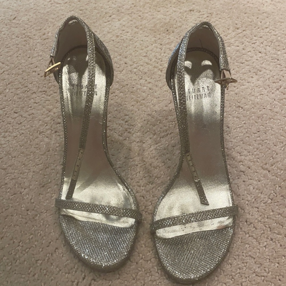 Stuart Weitzman nudist heels.